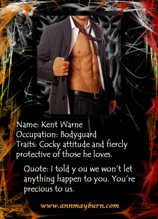 Kent from the Bodyguard's Princess Handsome man with a bare chest in a suit